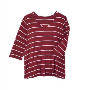 Molly & Isadora Brady Button-Sleeve Tee